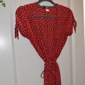 Ask for a “try on” red polka dot h&m dress